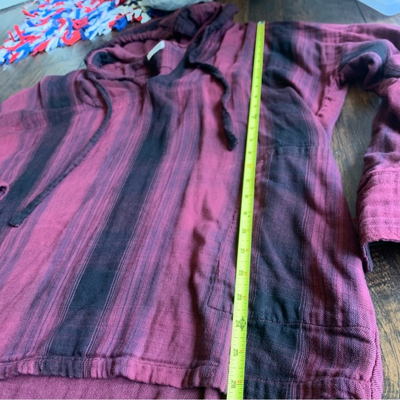 Free People Cp Shades Abbie Plaid Hoodie Small - Picture 7 of 11